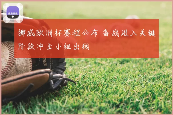 挪威欧洲杯赛程公布 备战进入关键阶段冲击小组出线