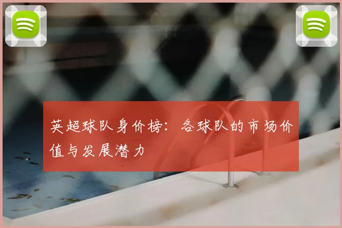 英超球队身价榜：各球队的市场价值与发展潜力