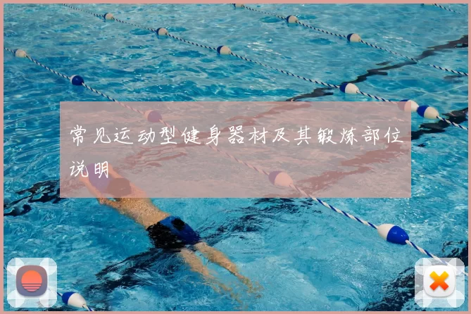 常见运动型健身器材及其锻炼部位说明