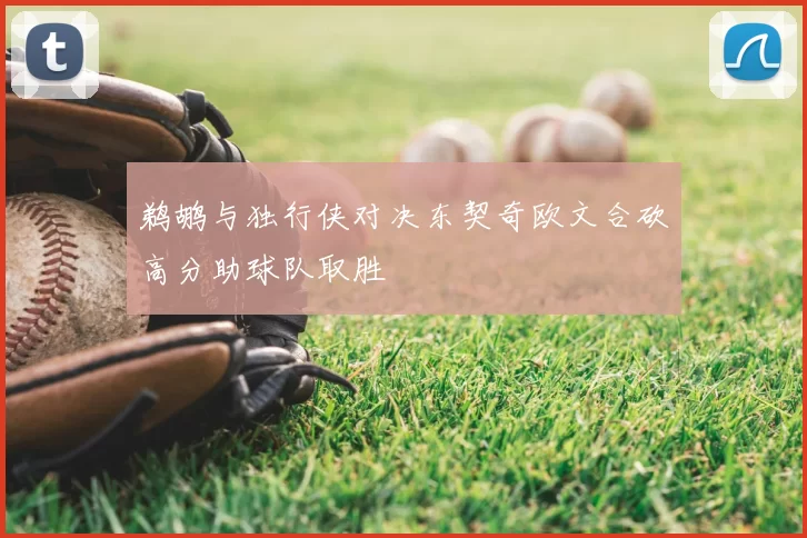 鹈鹕与独行侠对决东契奇欧文合砍高分助球队取胜