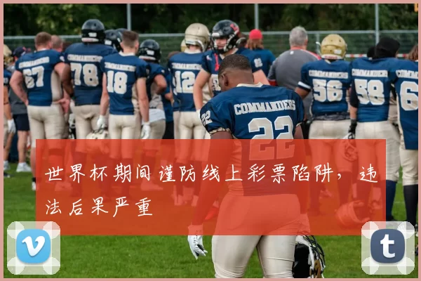 世界杯期间谨防线上彩票陷阱，违法后果严重