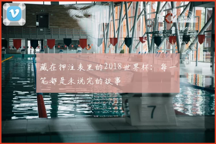藏在押注表里的2018世界杯：每一笔都是未说完的故事